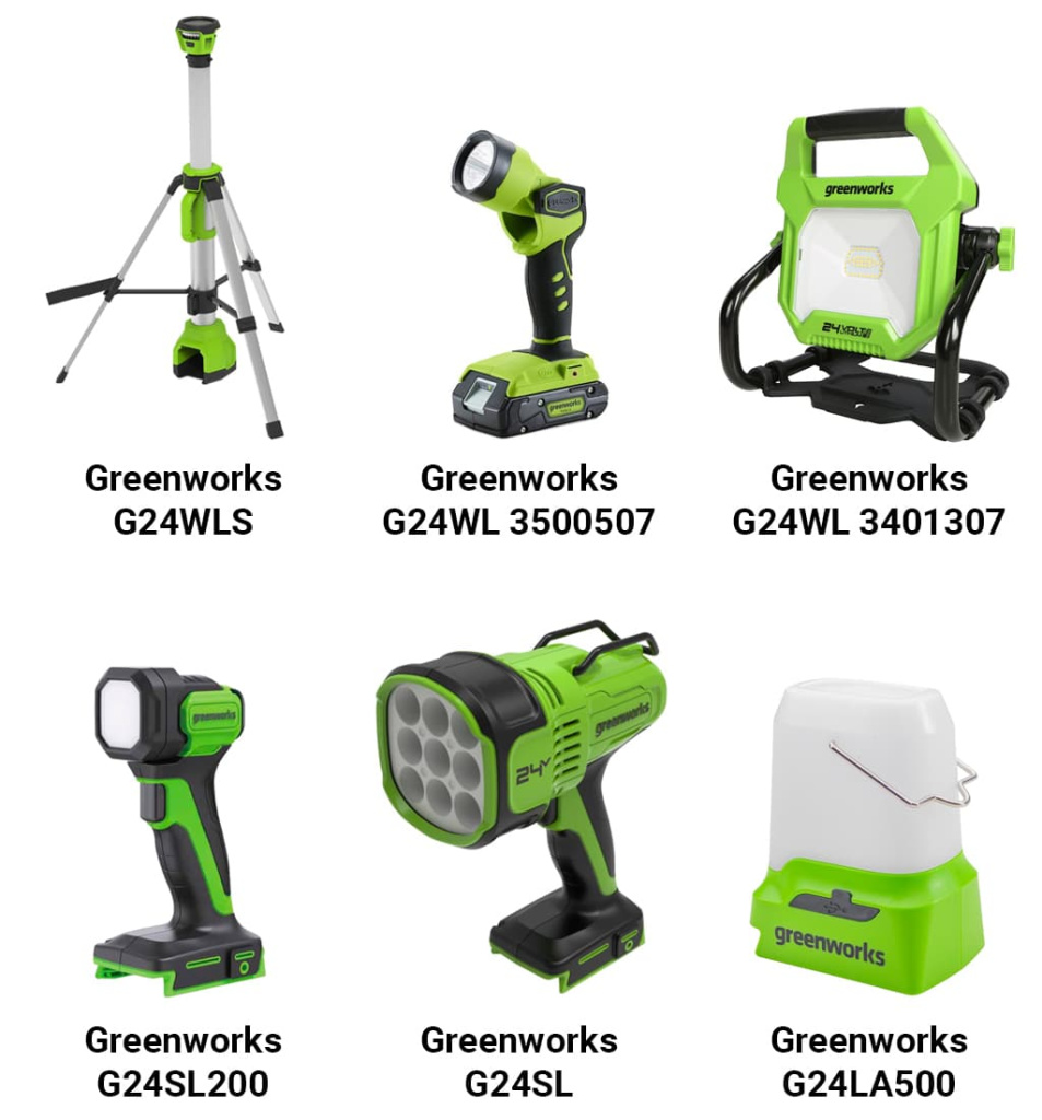 Какой аккумуляторный фонарь Greenworks выбрать?