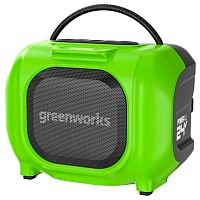 Беспроводная акустическая система (колонка) Greenworks GPT-MNBS 24V/220V 3503107 аккумуляторная