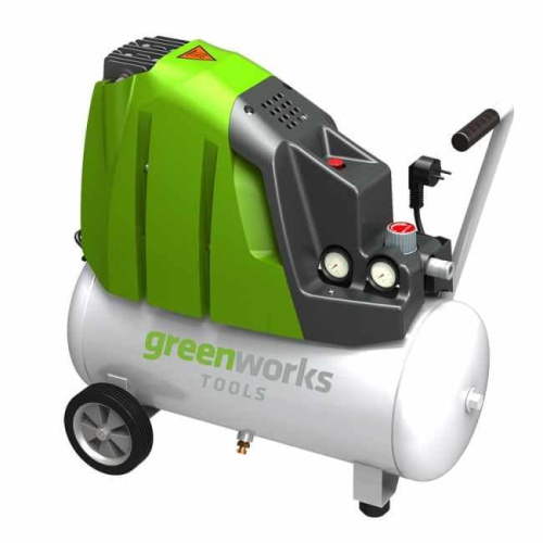 Компрессор поршневой масляный Greenworks GAC24L 1500W 4101807 (24 л) электрический фото 2