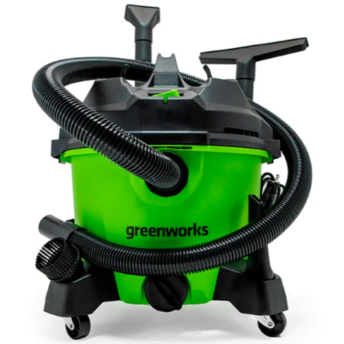 Строительный пылесос Greenworks G120WDV 1300 Вт 4701207 электрический фото 6