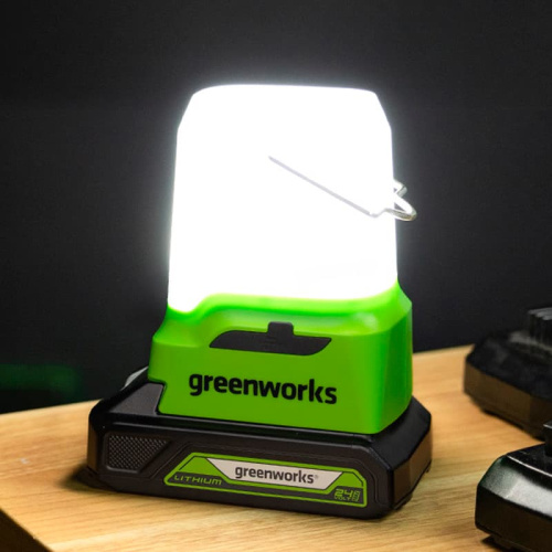 Фонарь светодиодный Greenworks G24LA500 24V 3501007 (500лм) аккумуляторный фото 4