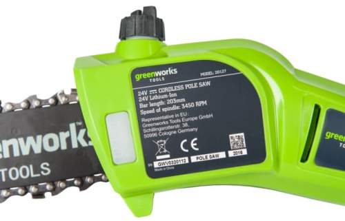 Высоторез-сучкорез Greenworks G24PS20 24V 2000107 (20 см) аккумуляторный фото 3