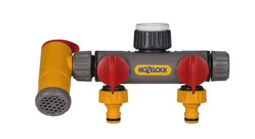 Разделитель потоков HoZelock 2250 Flow Max 2х канальный с краном фото 2