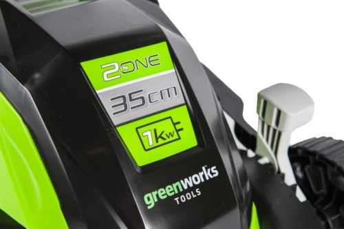Газонокосилка Greenworks GLM1035 1000W 2505107 (35 см) электрическая фото 7