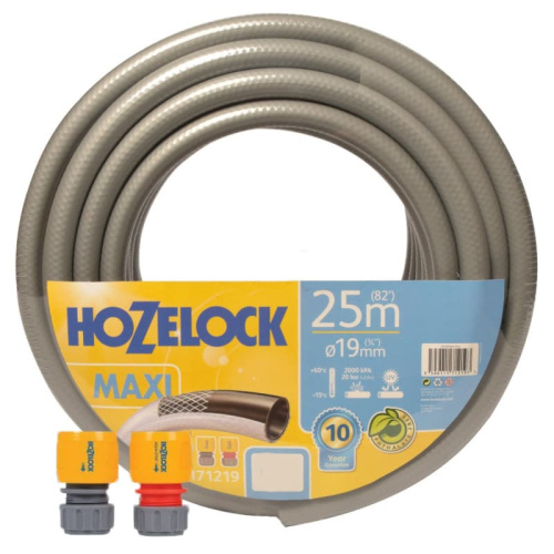 Шланг для полива HoZelock 171219 TRICOFLEX MAXI 3/4" 25 м  + коннекторы в комплекте