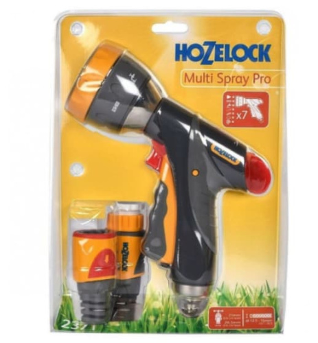 Набор для полива HoZelock 2371 с пистолетом Multi Spray Pro 7 режимов и коннекторами 1/2"